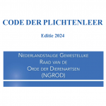 Nieuwe code der plichtenleer van kracht vanaf eind maart